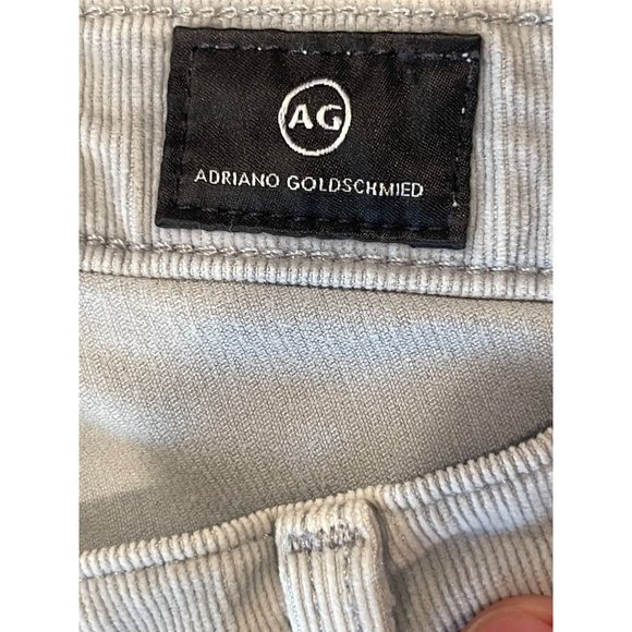 Adriano Goldschmied Women Jeans Corduroy Cigarette Ankle The Prima Gray Size 26R - Picture 8 of 11
